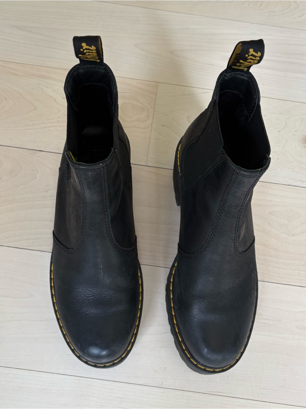 Dr Martens Rometty Platform Wyoming Chelsea Boots Black US size 7 EU size 38 - Picture 6 of 11